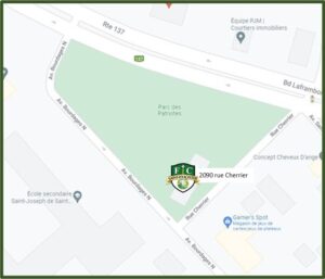 Adresse du FC Saint-Hyacinthe sur carte
